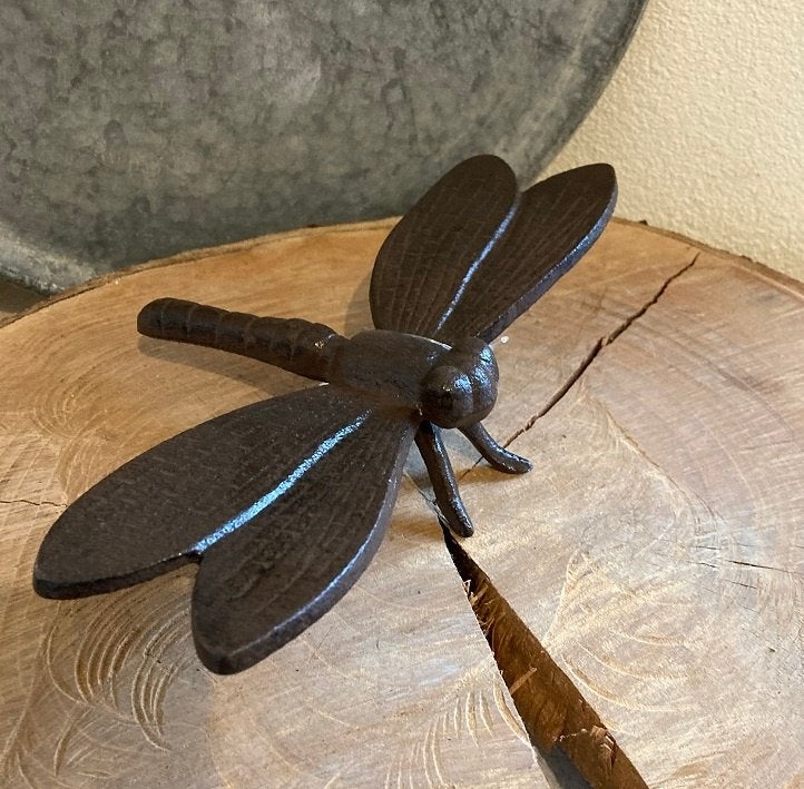 GIETIJZEREN LIBELLE GROOT NIEUW, Tuin en Terras, Dierenbeeld, -, -, Nieuw