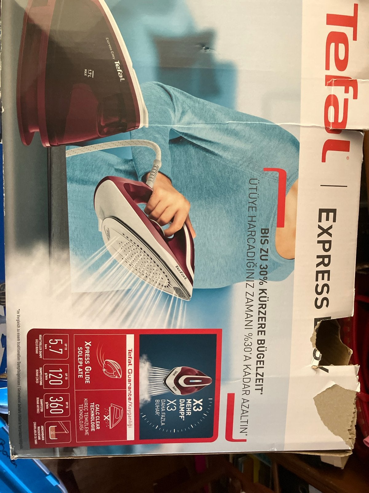 Tefal Express Easy Stoomgenerator Strijkijzer, Witgoed en Apparatuur, Ophalen of Verzenden, Zo goed als nieuw, Strijkijzer met snoer