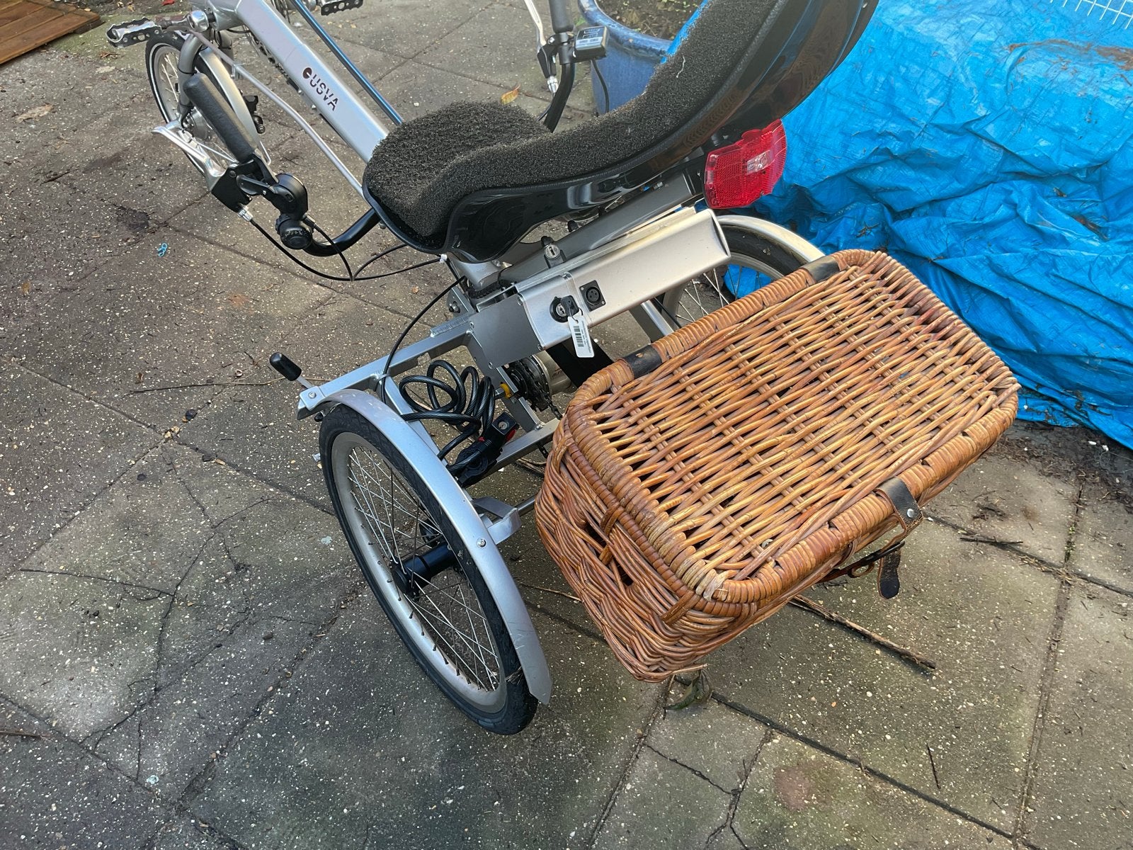 Usva Ligfiets met Mand - Comfortabel en Stabiel, Ophalen, Gebruikt, Velgrem