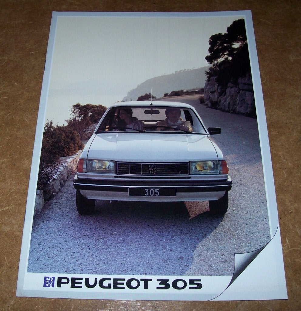 brochure Peugeot 305  1983, Ophalen of Verzenden, Zo goed als nieuw, Peugeot