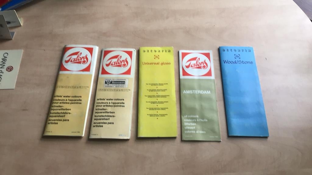 5 x kleurenkaart van Talens - uit de jaren 80 / 90, Ophalen of Verzenden, Zo goed als nieuw, Overige typen