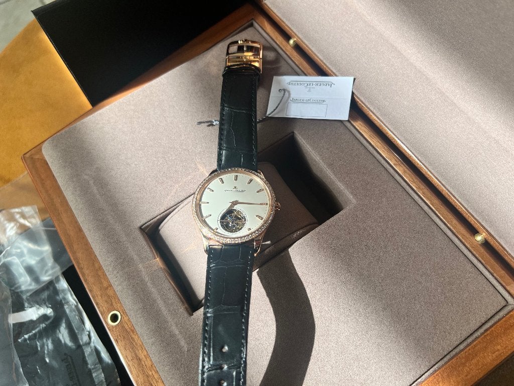 Jaeger-Lecoultre MASTER ULTRA THIN TOURBILLON NIEUW, Sieraden, Tassen en Uiterlijk, Leer, Polshorloge, Nieuw, Goud