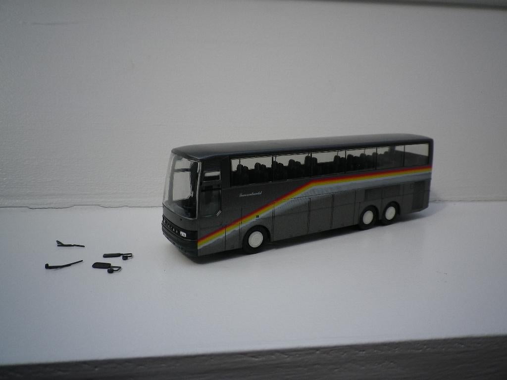 Herpa Setra hoogdekker bus. Europa uitvoering, Hobby en Vrije tijd, Modelauto's | 1:87, Ophalen of Verzenden, Zo goed als nieuw