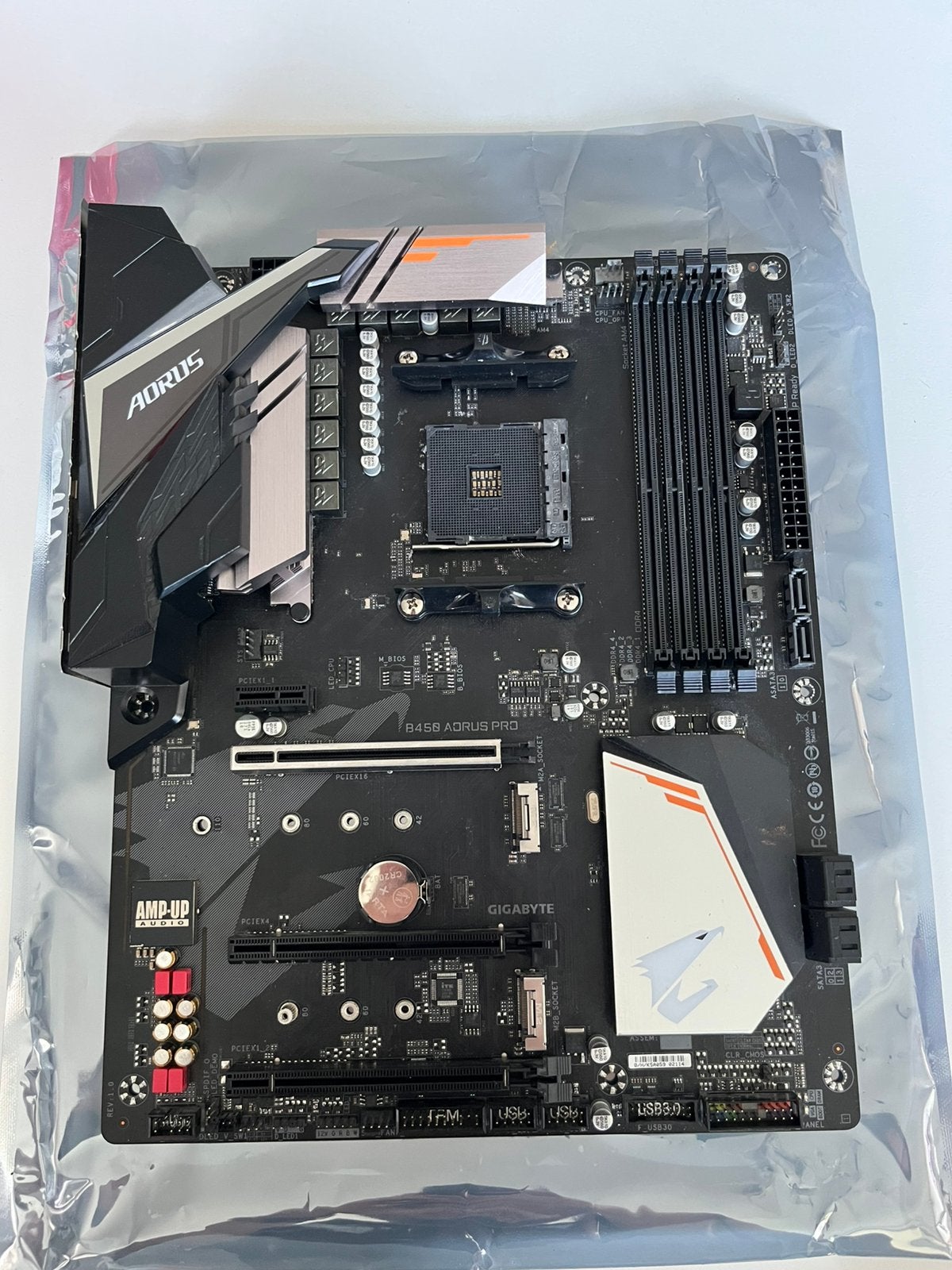 Gigabyte Aorus B450 moederbord- LEES BESCHRIJVING, Computers en Software, Moederborden, Ophalen, Niet werkend, AMD, DDR4