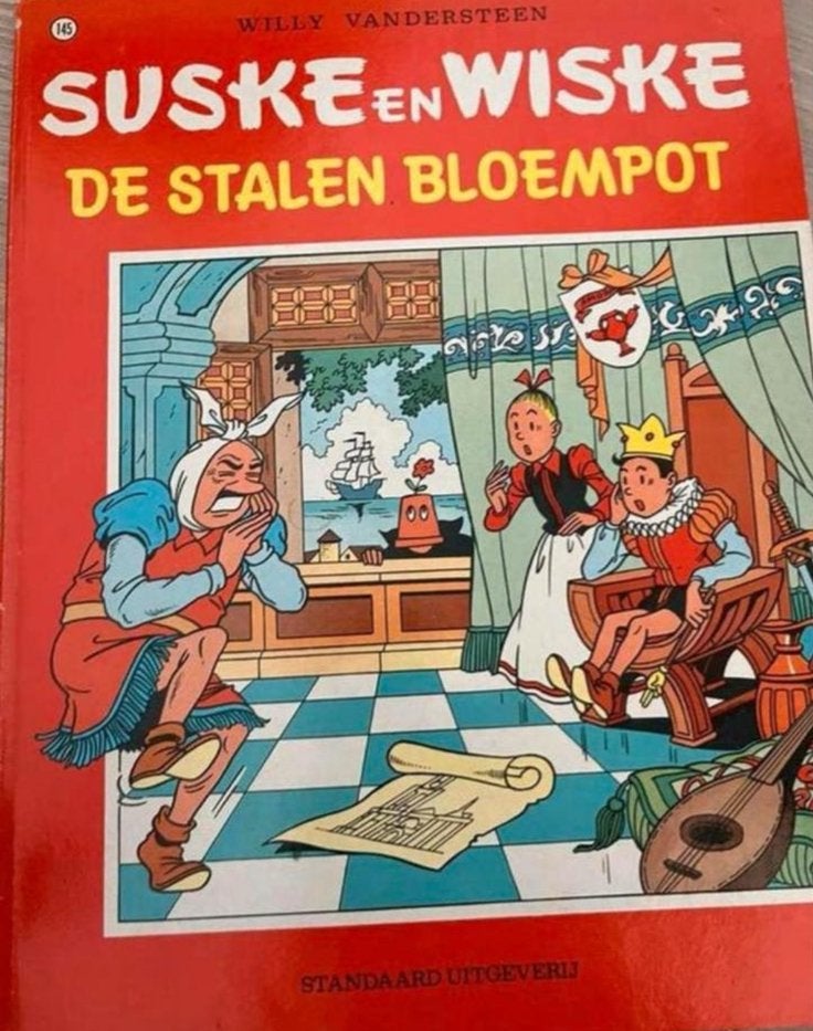 Suske en Wiske: De Stalen Bloempot - Klassiek stripverhaal, Eén stripboek, Ophalen of Verzenden, Gelezen