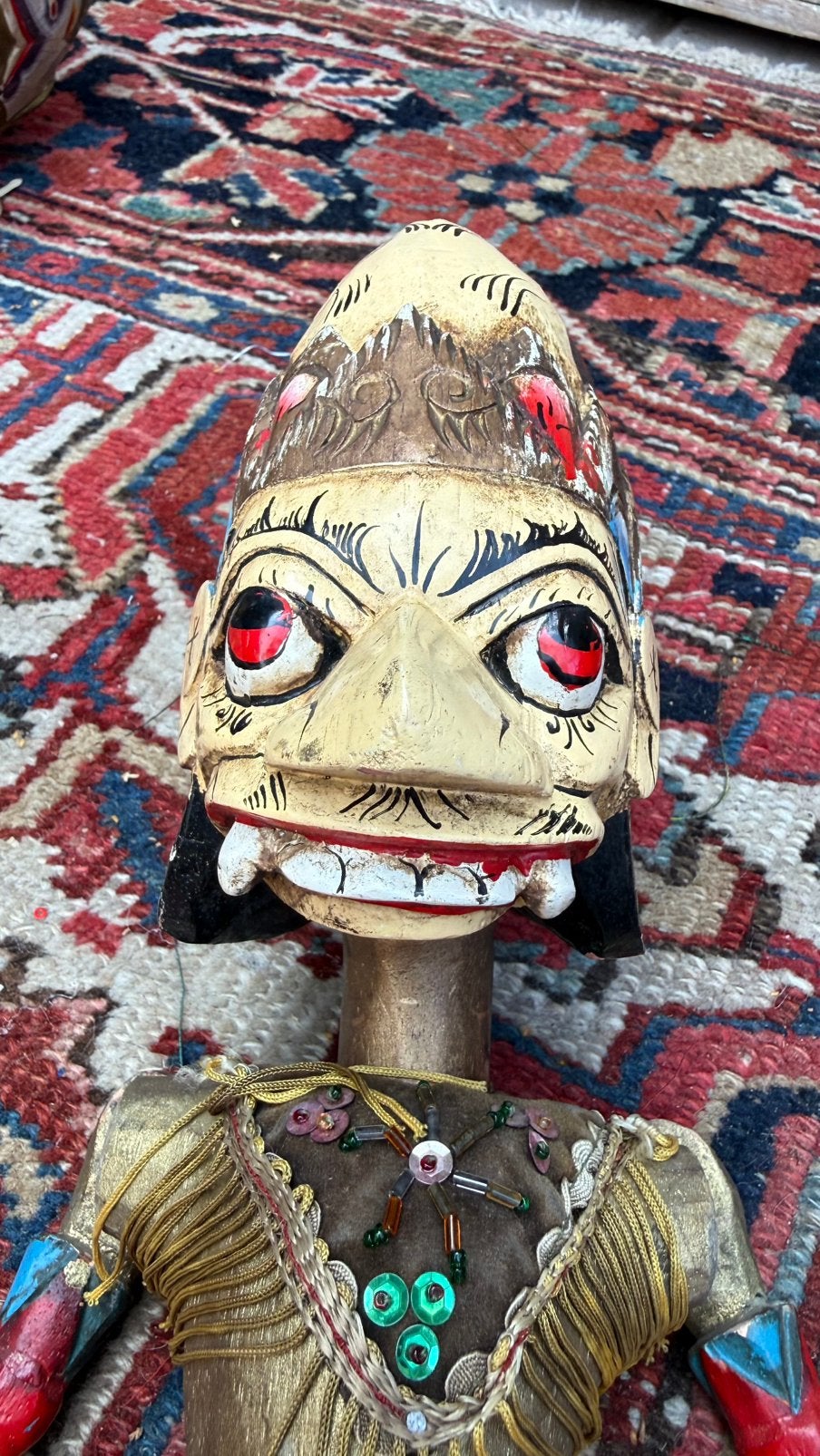 Wayang Golek theaterpoppen Indonesië, Antiek en Kunst, Hout, Handgemaakt, Ophalen of Verzenden, Indonesië