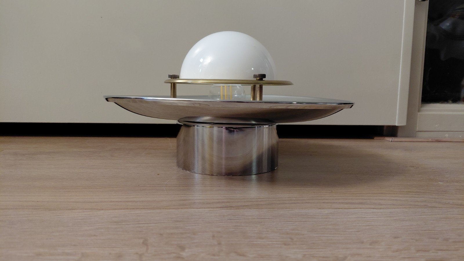 Vintage Ikea Ufo plafondlamp, Huis en Inrichting, Lampen | Plafondlampen, Ophalen of Verzenden, Metaal