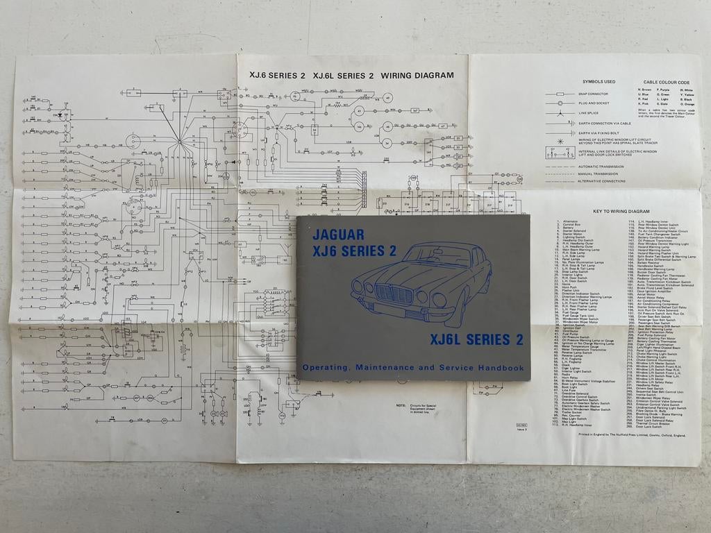 Jaguar XJ6 series 2 Handbook, Ophalen of Verzenden