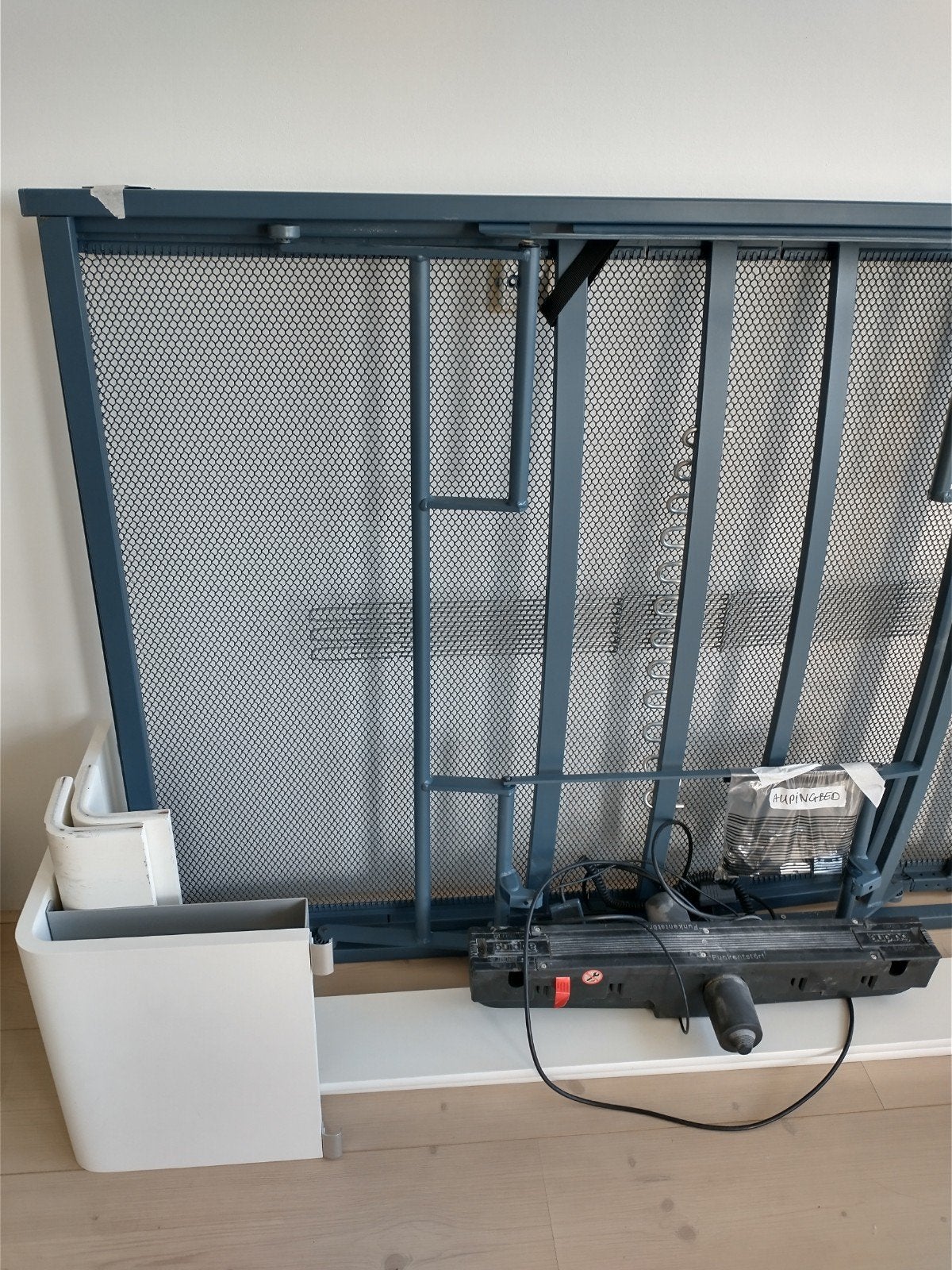 Auping auronde 120x200  met verstelbare spiraal knikbodem, Ophalen, Verstelbaar, Eenpersoons, Wit
