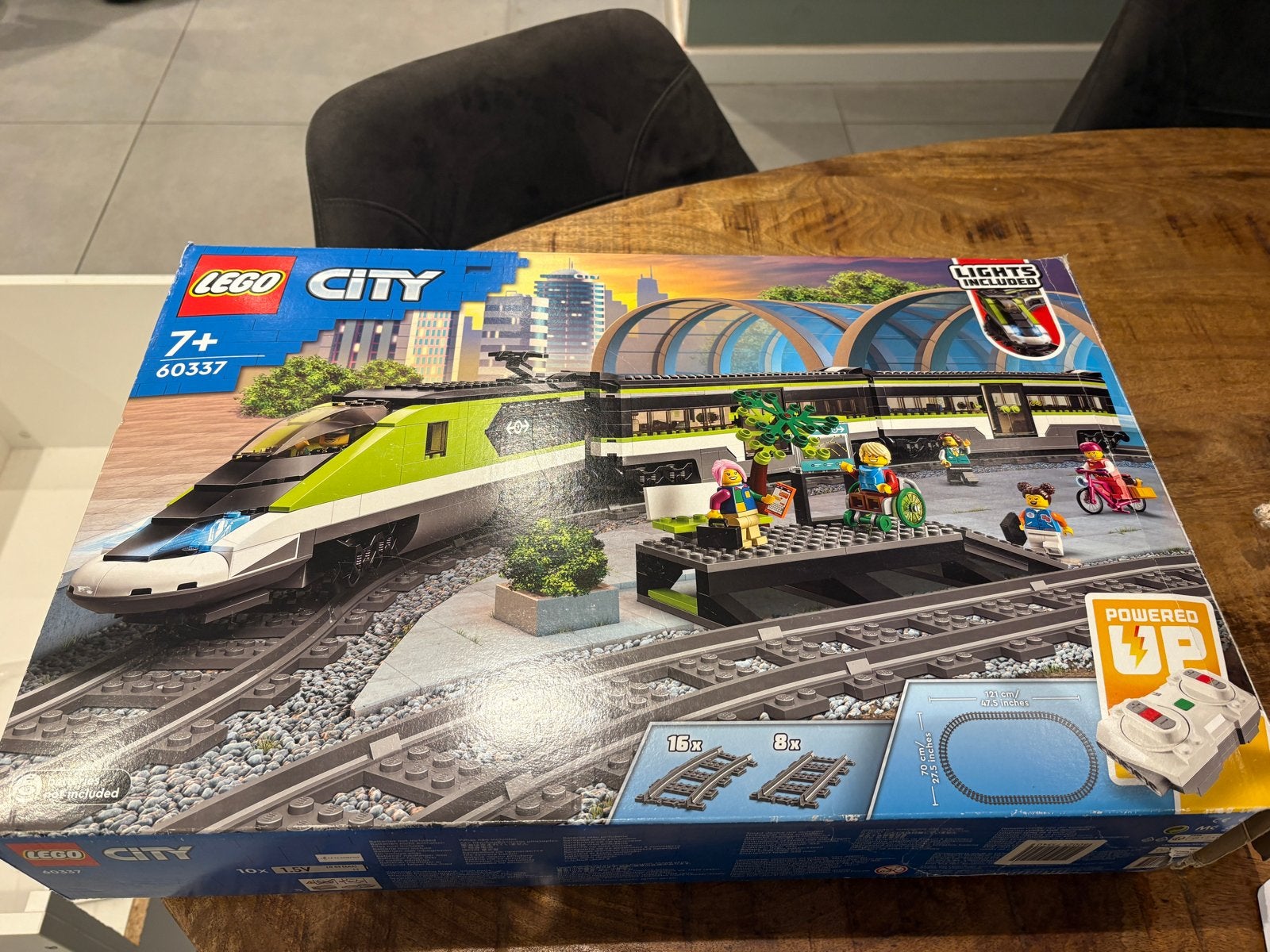 Lego City 60337 Express Passagierstrein met doos en boekjes, Lego, Ophalen of Verzenden, Compleet, Complete set