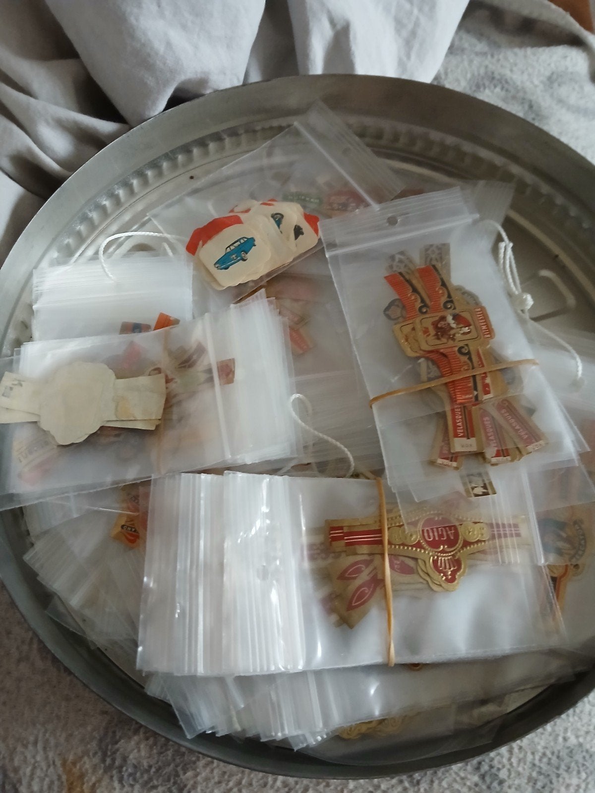 Sigarenbandjes, Ophalen, Gebruikt