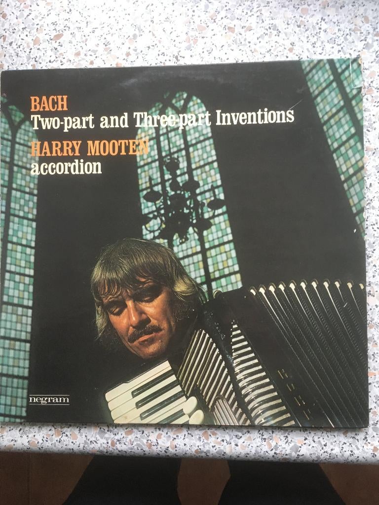 LP met Two-Part en Three-Part Inventions van Bach, Overige typen, Inclusief binnenhoes, Ophalen of Verzenden, Zo goed als nieuw