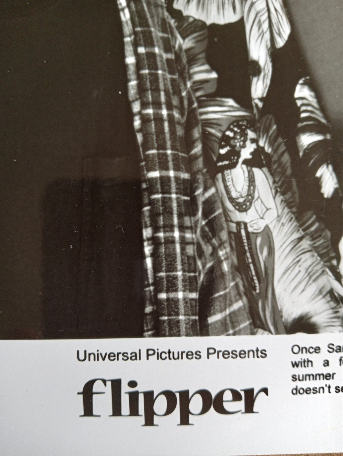 Flipper - Elijah Wood & Paul Hogan - Originele foto, Ophalen of Verzenden, Film, Niet gespecificeerd, Niet gespecificeerd