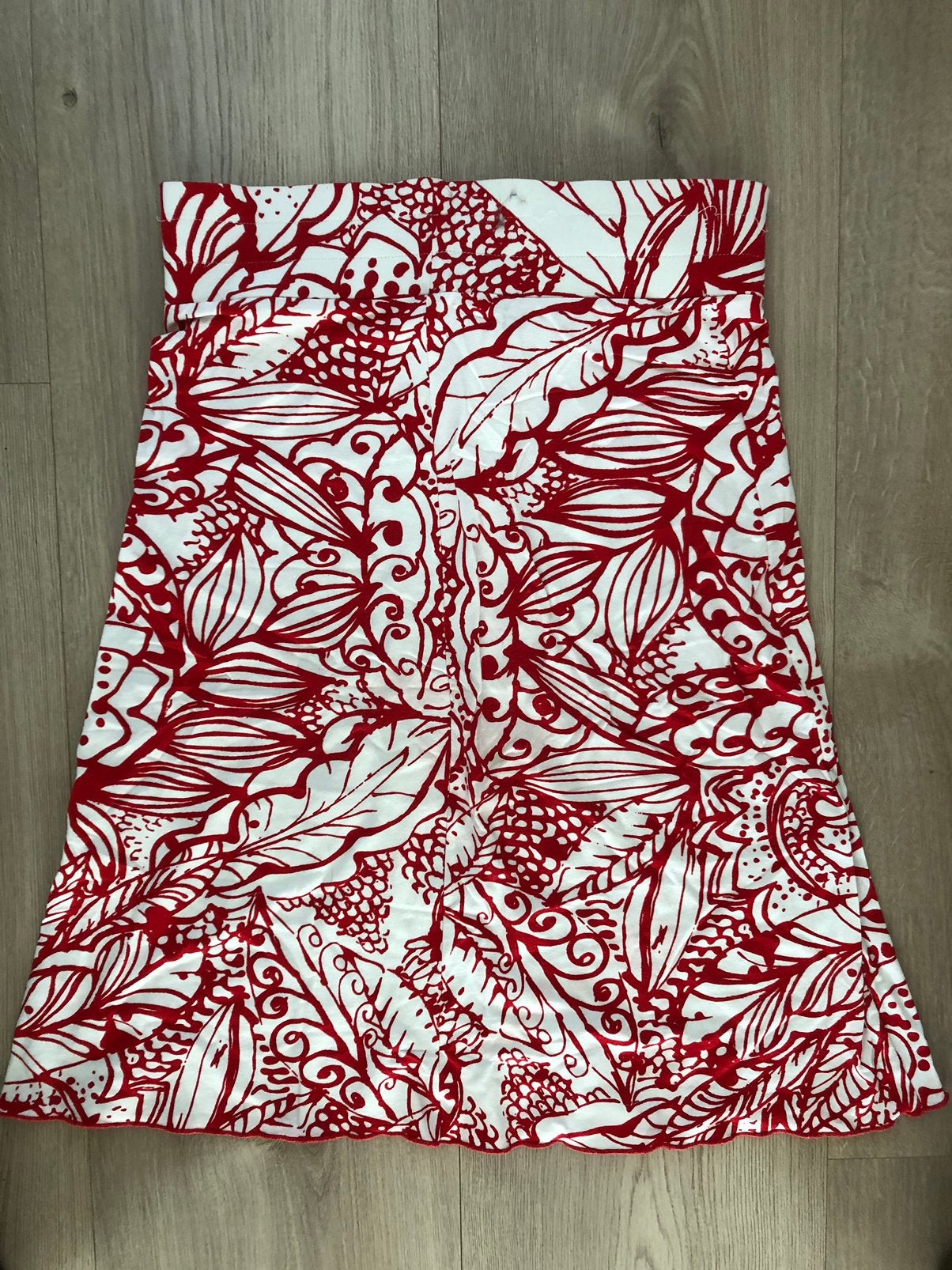 Red/white, Kleding | Dames, Maat 38/40 (M), Zo goed als nieuw, Knielengte, Meerkleurig