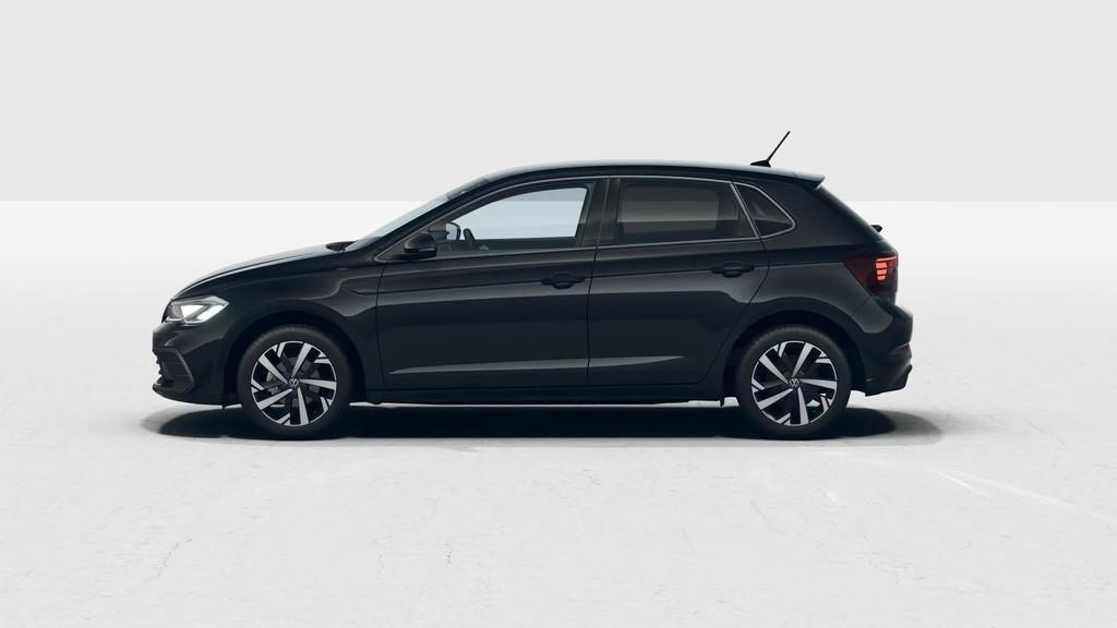 Volkswagen Polo 1.0 TSI 95pk DSG Life Edition | Comfort Pakk, 12 maanden, Stof, 95 pk, Zwart