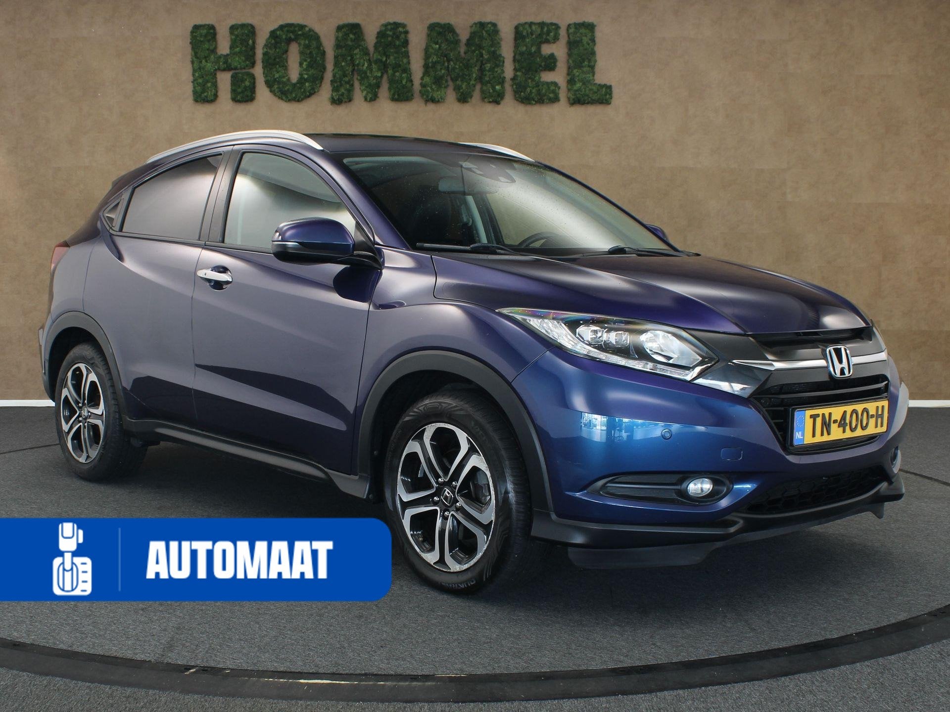 Honda HR-V 1.5 i-VTEC Executive - PANORAMADAK - PARKEERSENSO, Blauw, Leder en Stof, Bedrijf, 19 km/l