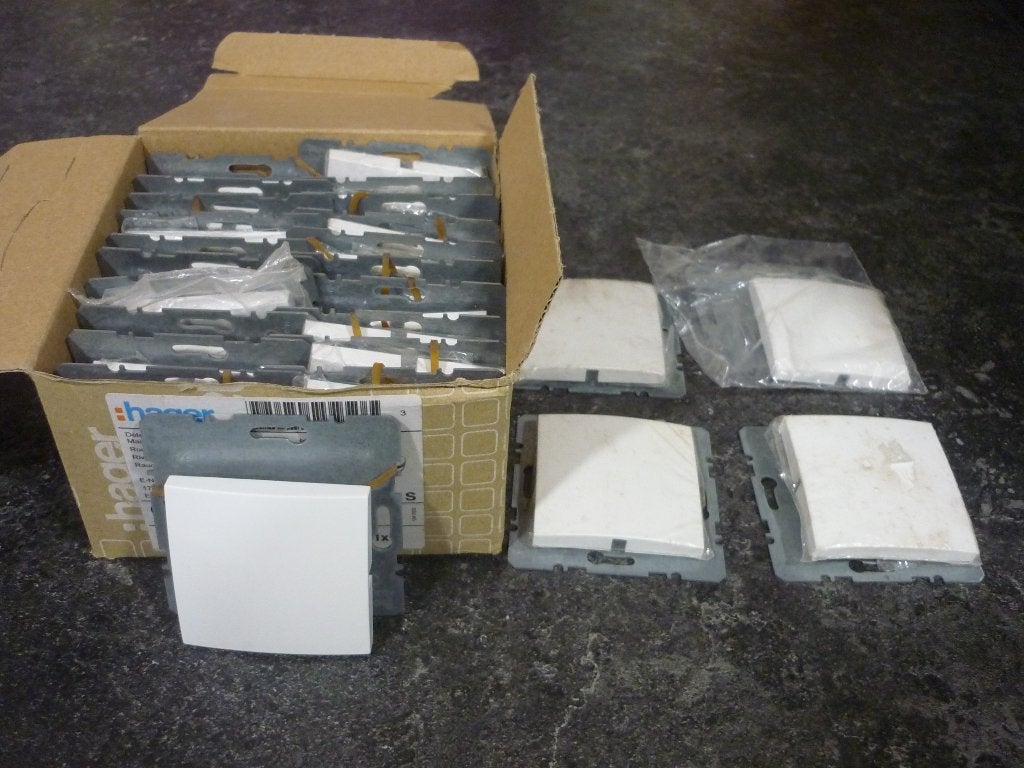 Nieuw 25 blindplaten Hager Berker S1 / B1 polar wit, Doe-het-zelf en Verbouw, Ophalen of Verzenden, Nieuw, Berker, Overige typen