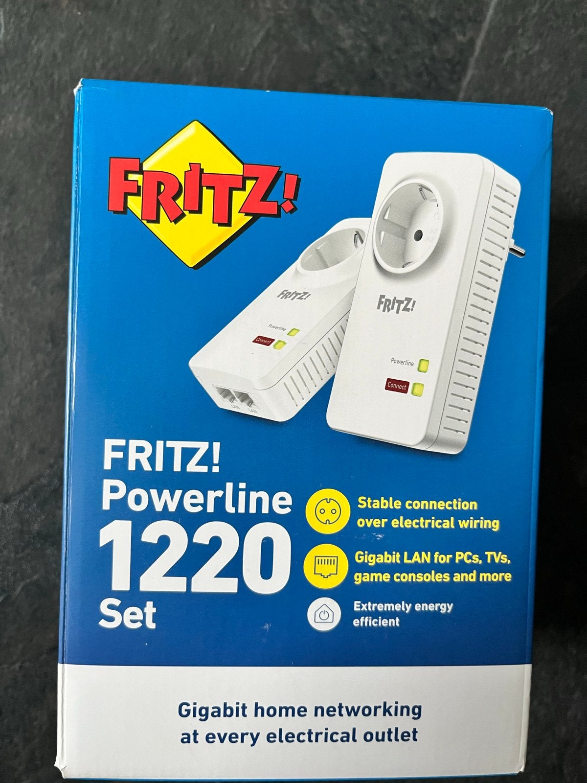 FRITZ! Powerline 1220 - 1 stuk (overcompleet), Computers en Software, Powerlines, Ophalen of Verzenden, Nieuw