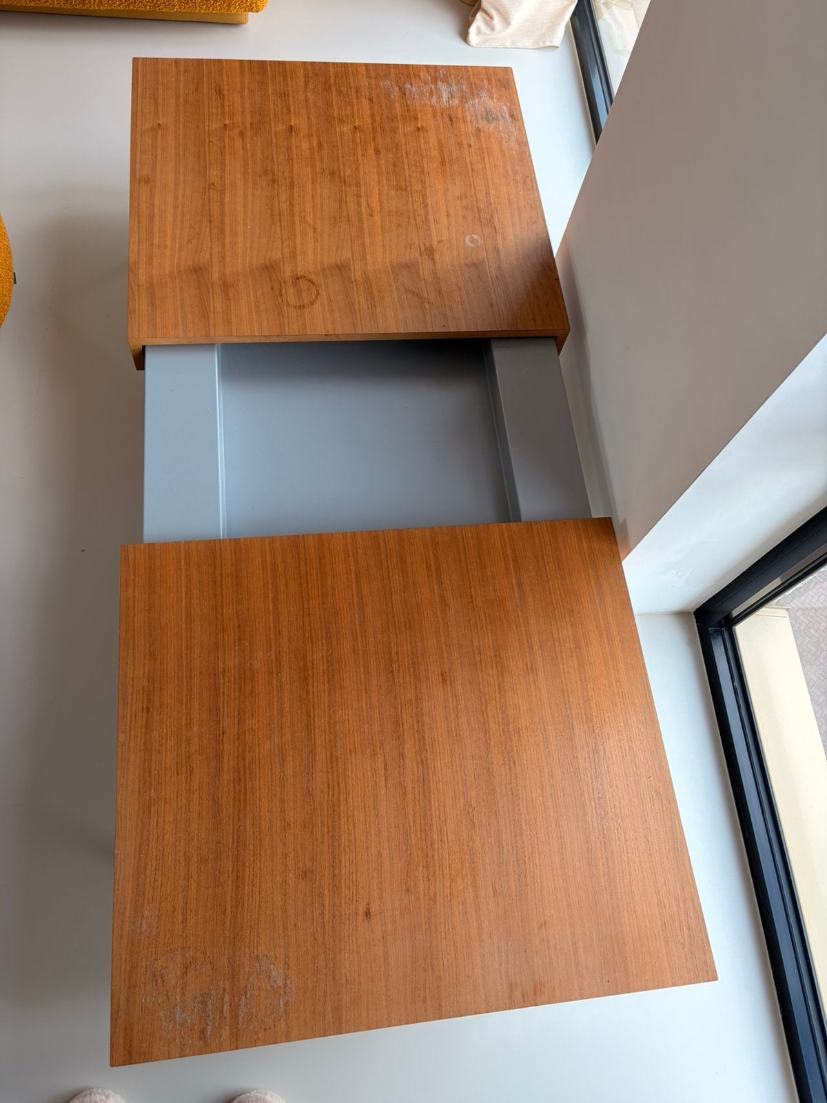 Salontafel uitschuifbaar met opbergruimte, Huis en Inrichting, Ophalen, Gebruikt, 100 tot 150 cm, Onbekend