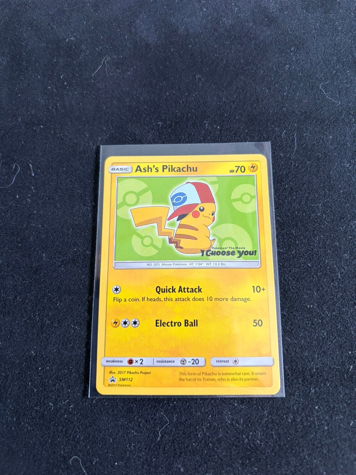 Pokemon kaart Ash's pikachu Sm112 - I Choose you, Ophalen, Zo goed als nieuw