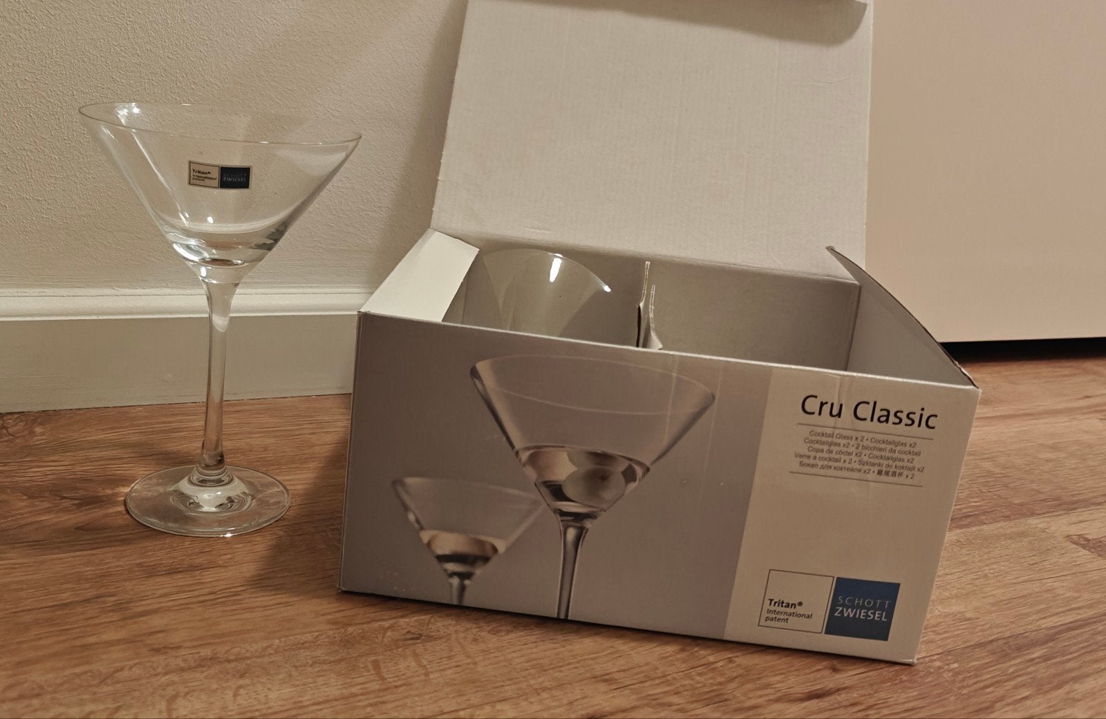 Schott Zwiesel Tritan kristal cocktail glazen, 2 stuks, Ophalen, Nieuw, Kristal, Glas of Glazen