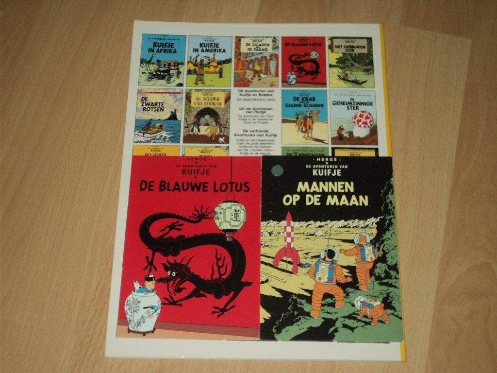 Kuifje in Amerika - speciale uitgave met twee ansichtkaarten, Eén stripboek, Ophalen of Verzenden, Zo goed als nieuw
