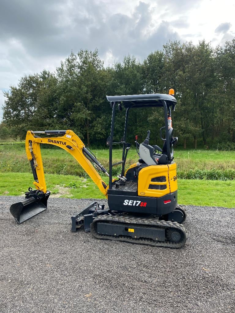 Shantui 1.7T canopy minigraver 5 jaar Garantie, Ophalen, Graafmachine
