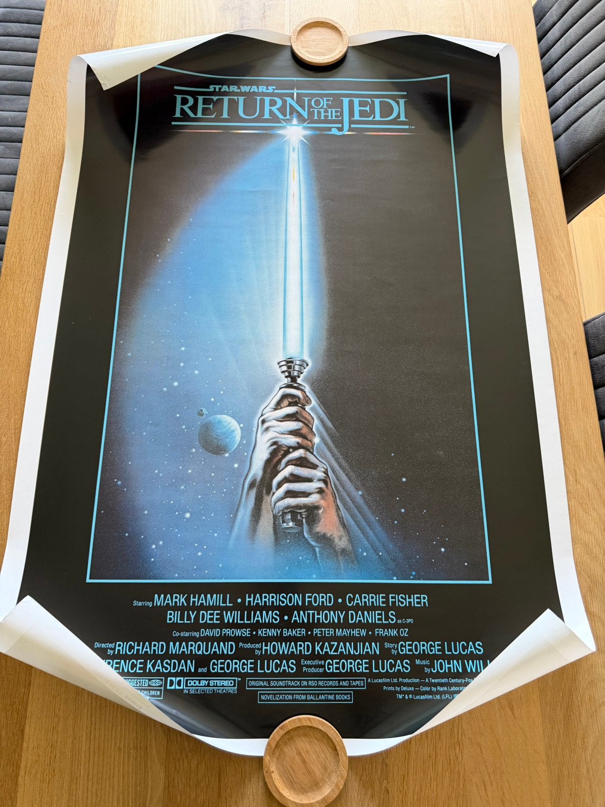 StarWars film poster, Rechthoekig Staand, Ophalen of Verzenden, Zo goed als nieuw, A1 t/m A3