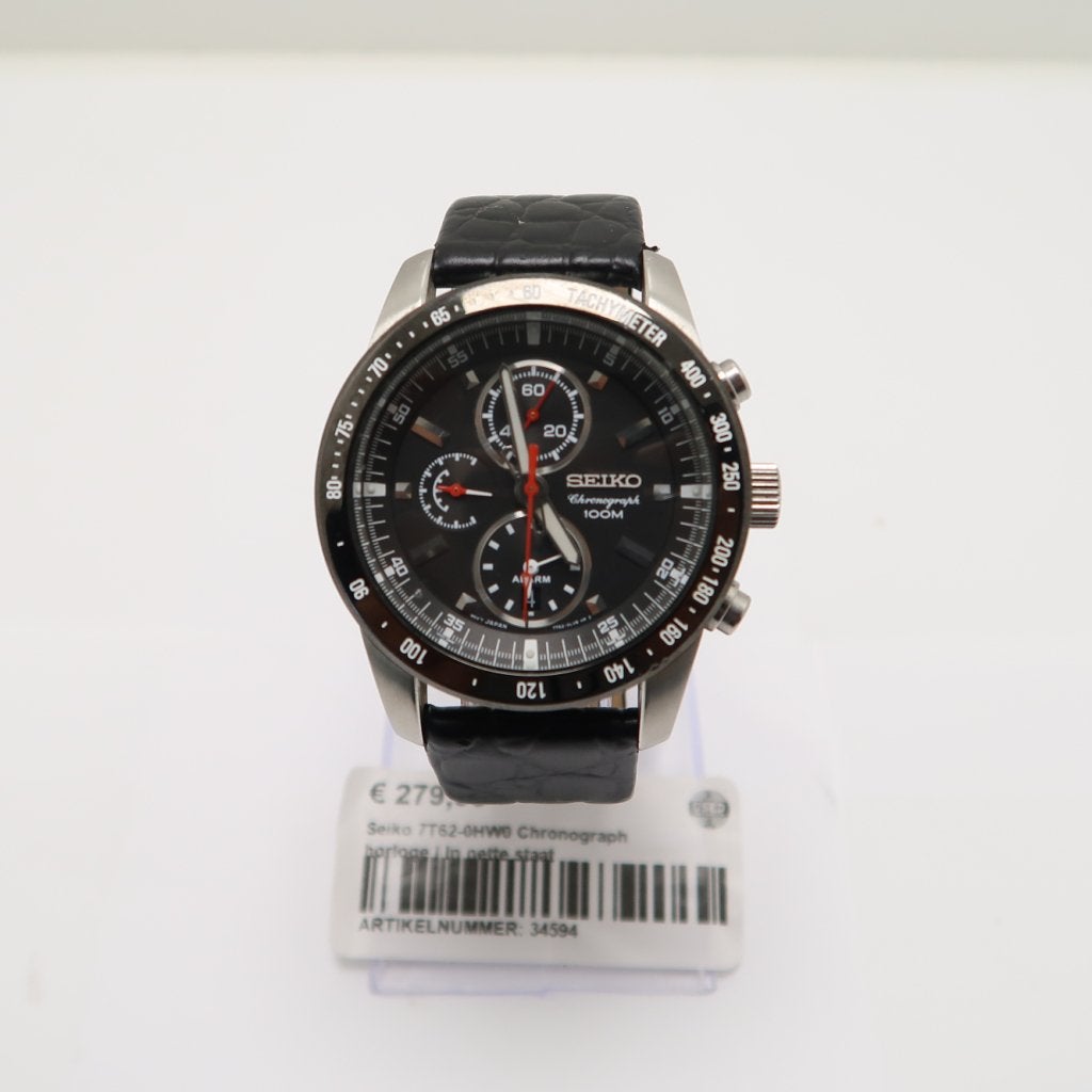 Seiko 7T62-0HW0 Chronograph horloge | In nette staat, Seiko, Zo goed als nieuw, Support@seiko.com, 5-11, Akasaka 2-chome
Minato-ku, Tokyo 107-0052
Japan