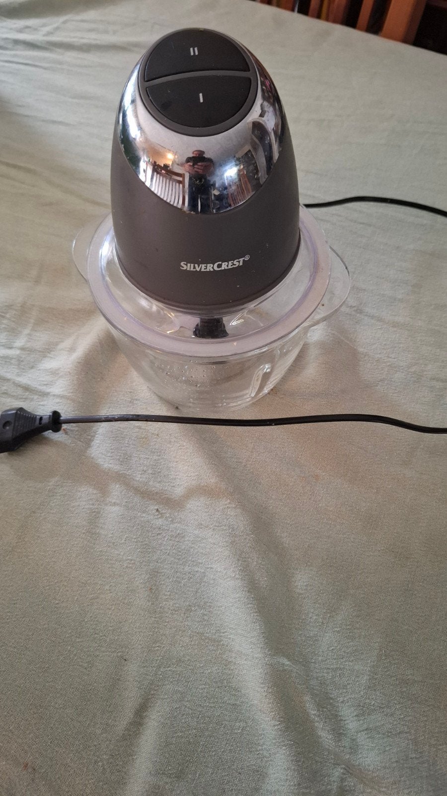 SilverCrest Hakker/chopper - Compacte Keukenhulp, Gebruikt, 2 snelheden, Ophalen of Verzenden, Vaatwasserbestendig