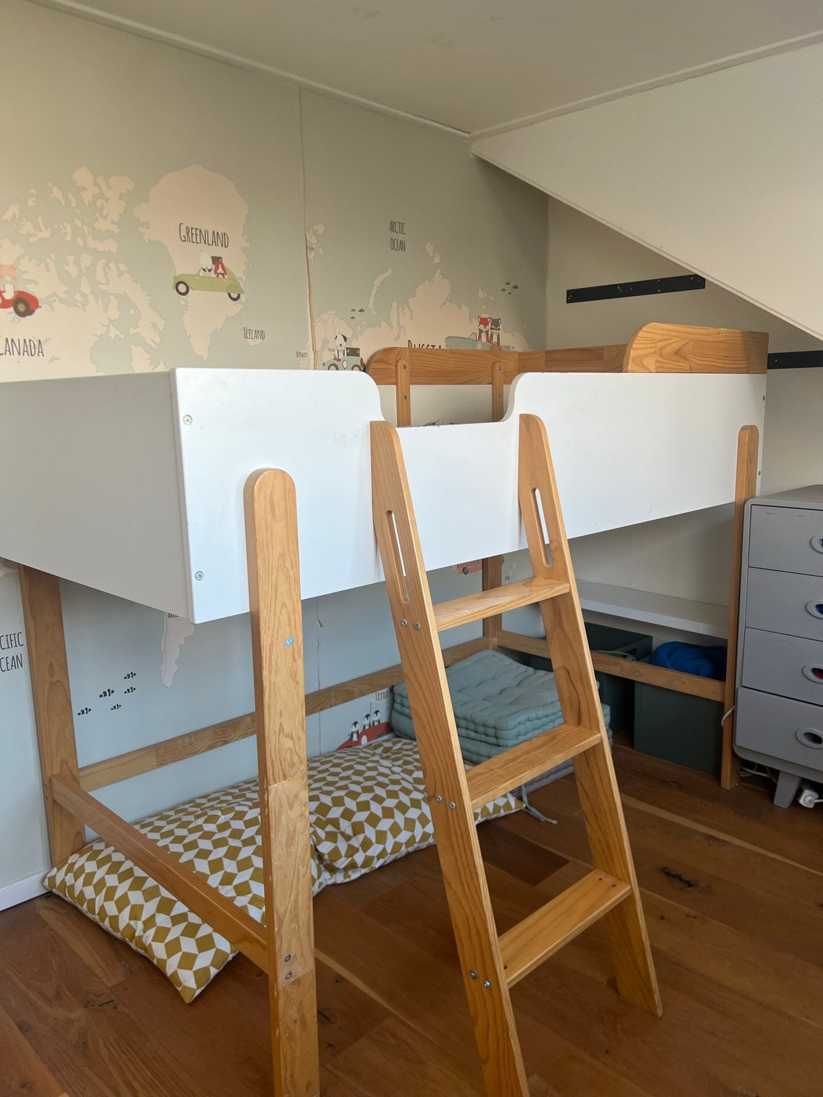 Halfhoogslaper met matras - ideaal voor de kinderkamer, Ophalen, Gebruikt, 90 cm, Eenpersoons