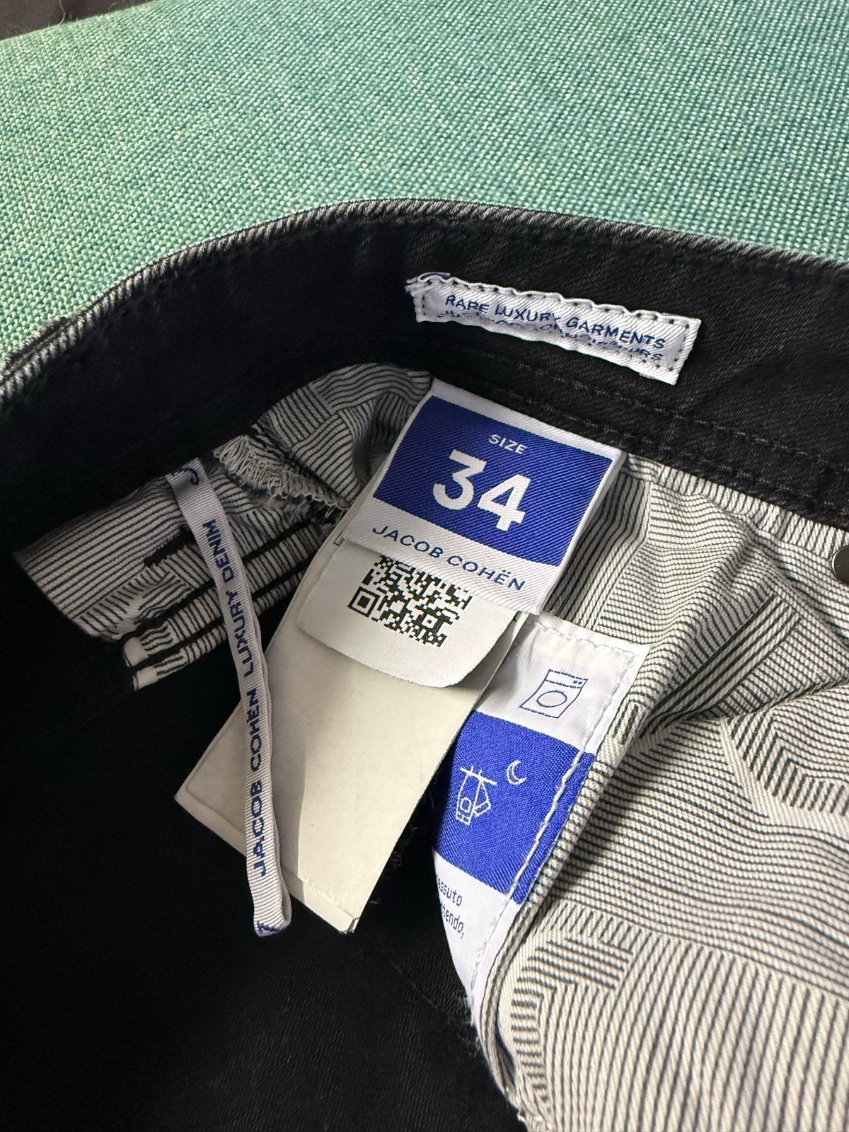Jacob Cohën Zwarte Jeans - Maat W34, Kleding | Heren, Spijkerbroeken en Jeans, Ophalen of Verzenden, Zo goed als nieuw, Zwart