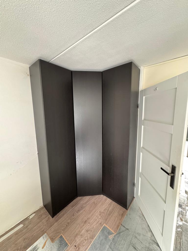Ikea pax hoekkast zwartbruin 125x125cm 236 hoog, Ophalen, 100 tot 150 cm, 200 cm of meer, Zo goed als nieuw