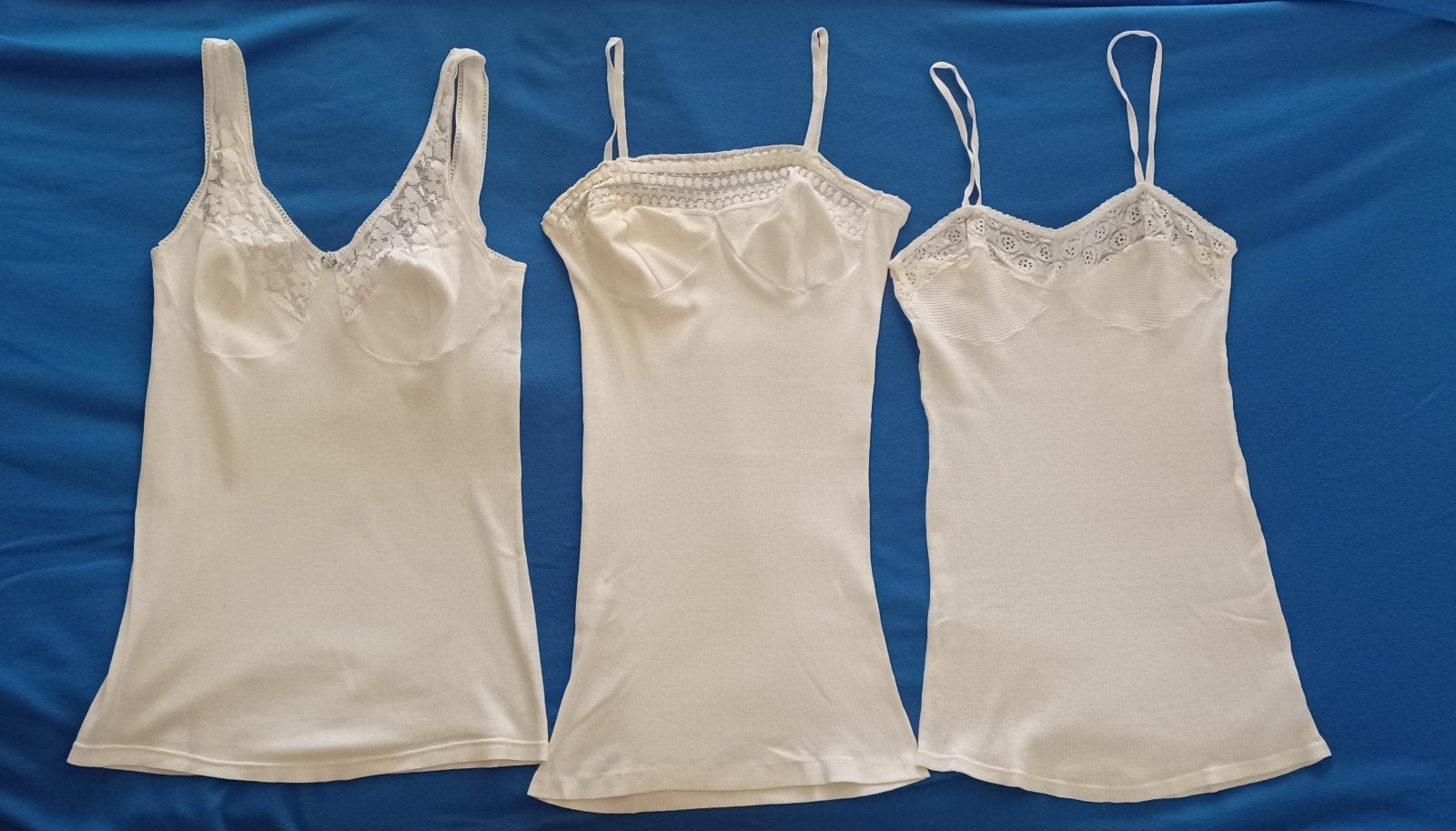 Dameshemd met kant, vintage jaren 30., Vintage, Ophalen of Verzenden, Wit, Hemd