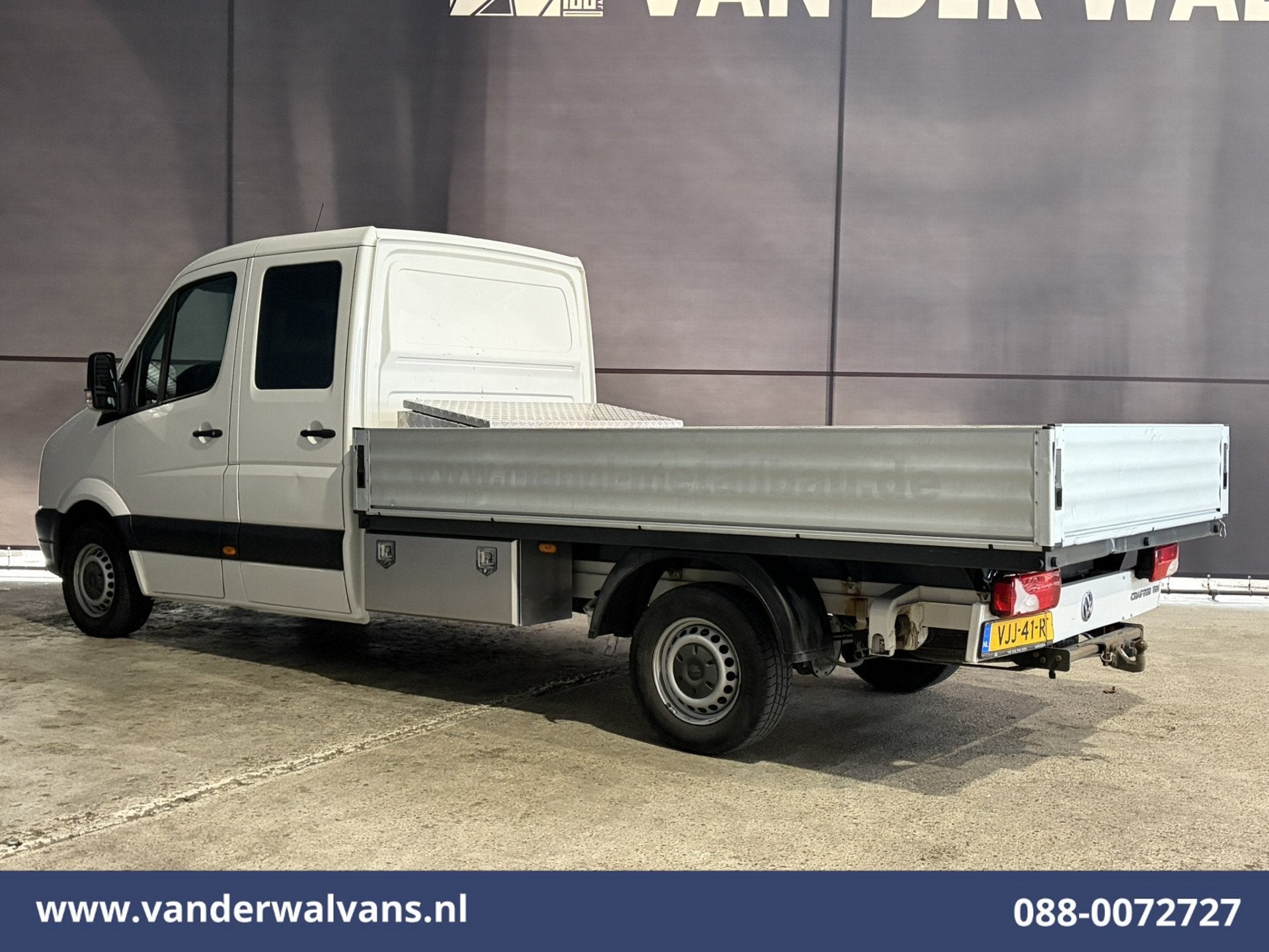 Volkswagen Crafter 35 2.0 TDI 141pk Dubbele Cabine Open Laad, Auto's, Bestelauto's, Achterwielaandrijving, Gebruikt, Euro 6, 4 cilinders