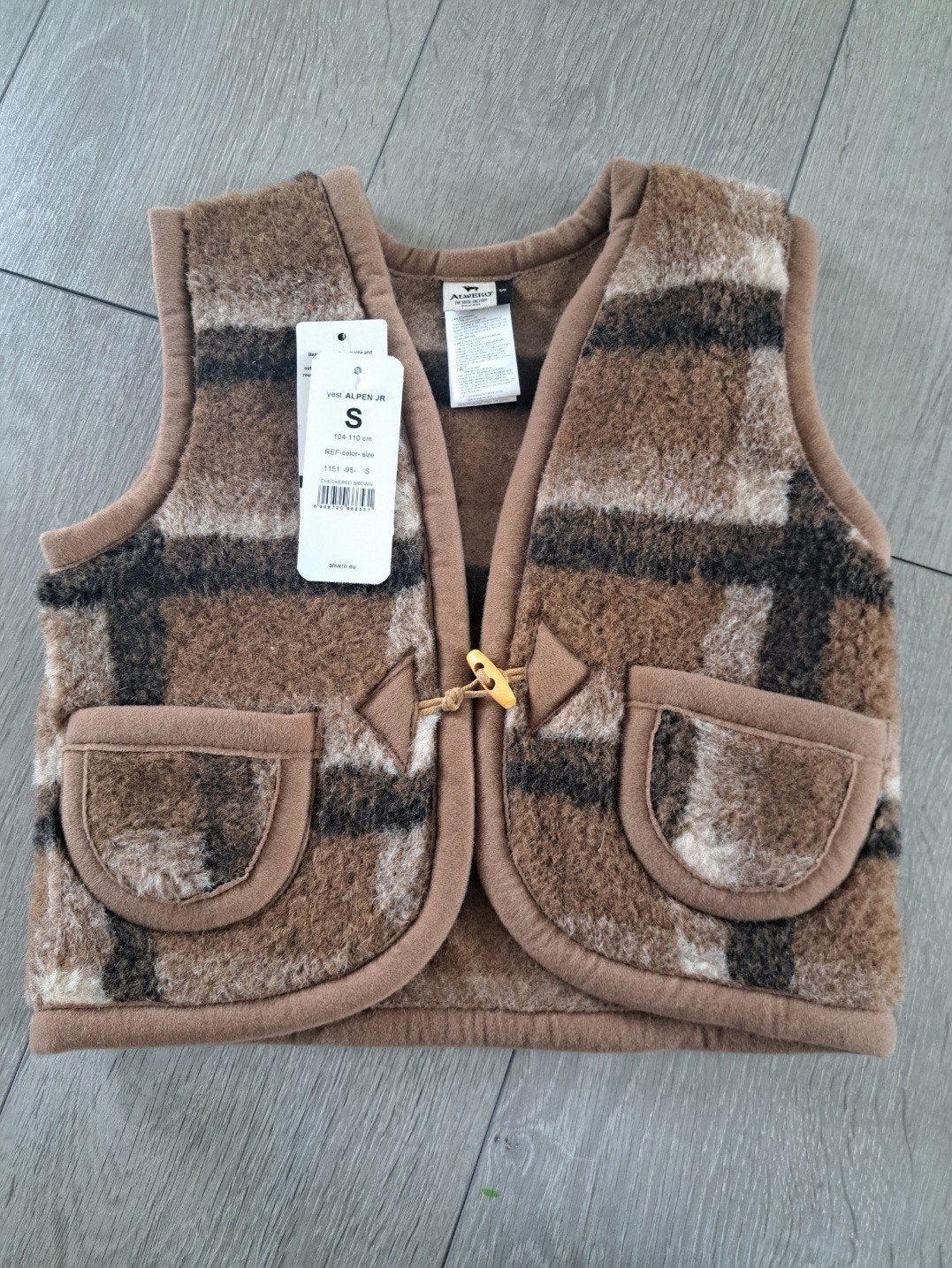 Alwero wollen vest S NIEUW, Ophalen of Verzenden, Nieuw, Jongen of Meisje, Trui of Vest