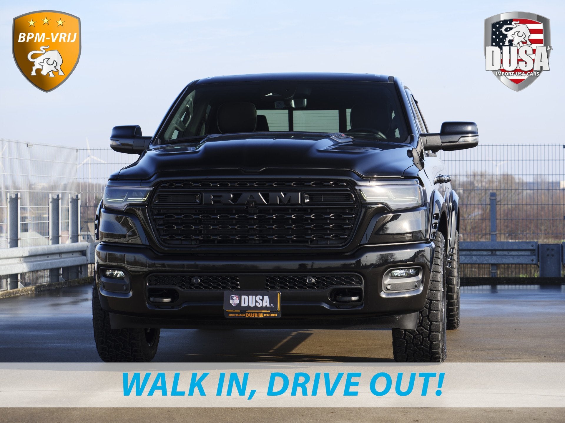 Dodge Ram | 1500 | Limited | Night | 3.0L Twin-Turbo I6 | Hi, Auto's, Automaat, 2438 kg, Zwart, Zwart
