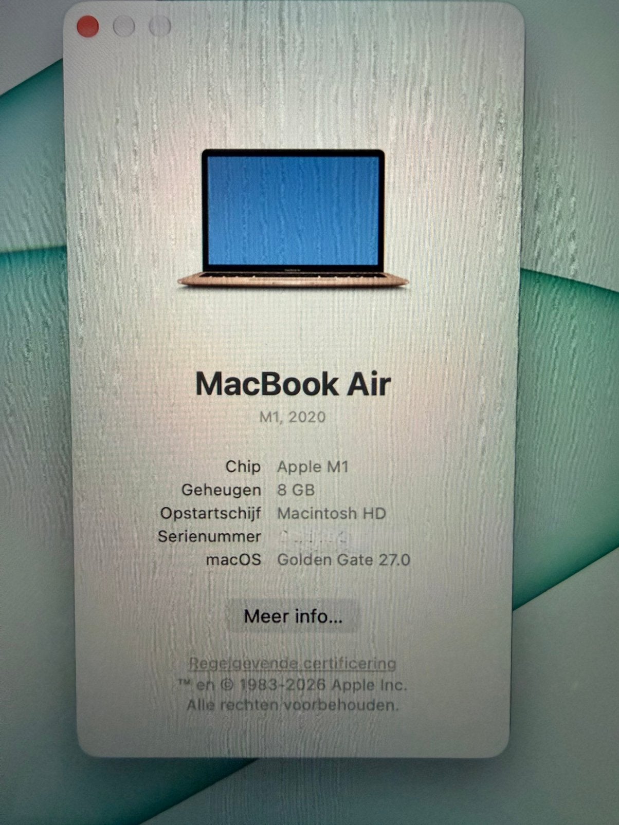 Foto 8 van MacBook air 13” rose - NIEUWSTAAT (17 laadcycli / Accu 100%)