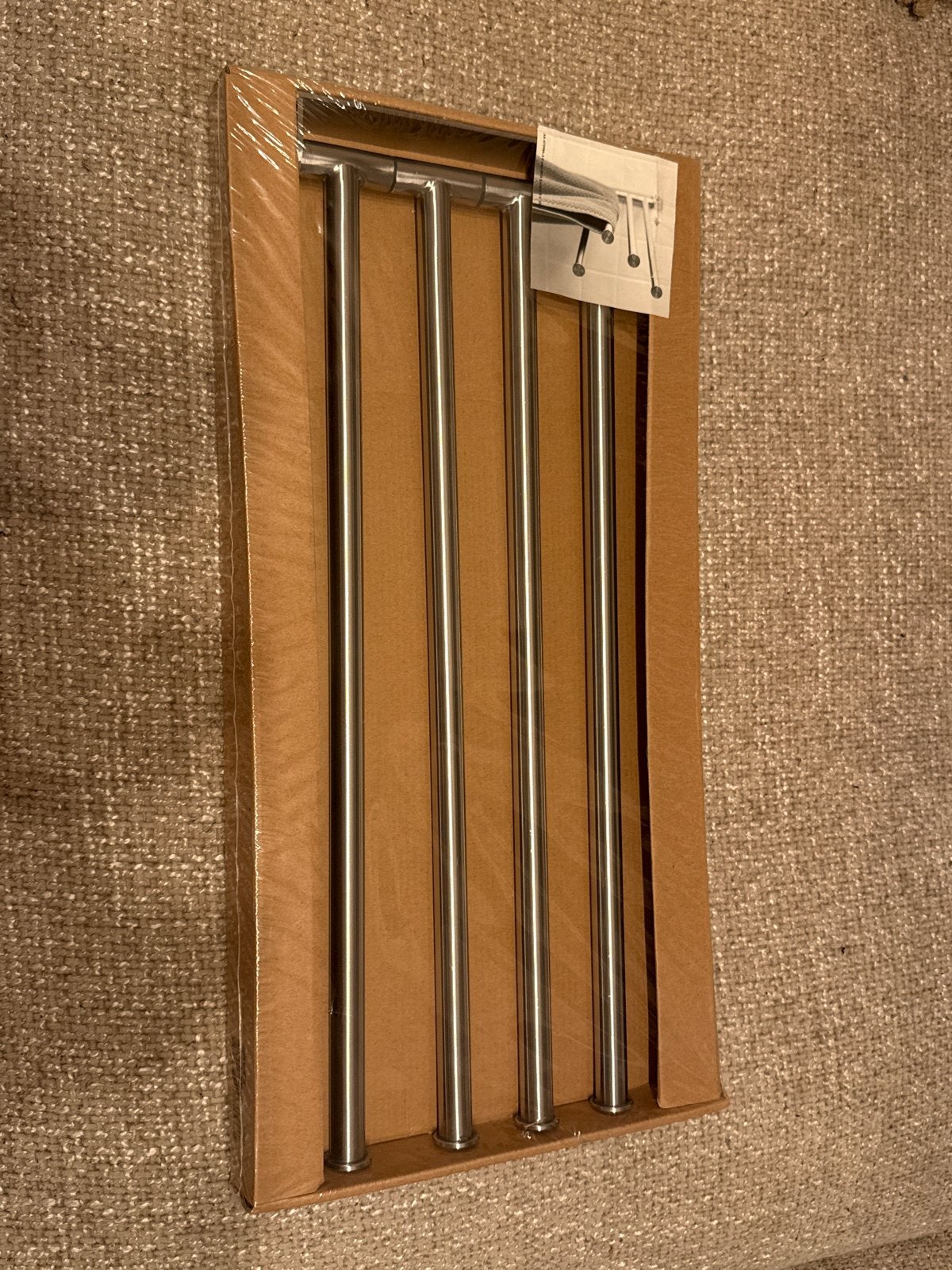 IKEA Handdoekenrek RVS met 4 Draaibare Armen - nieuw, Ophalen of Verzenden, Nieuw