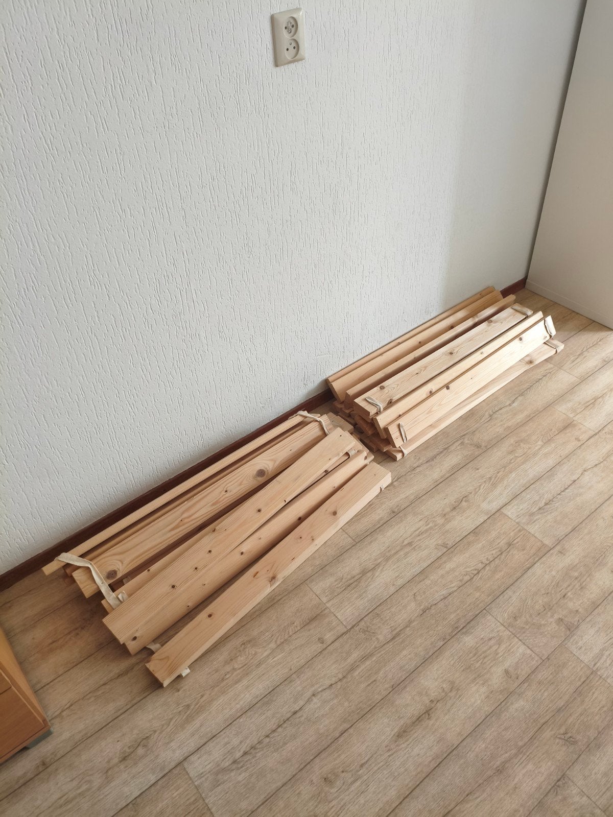 2x rolbodem massief hout 80*200, Ophalen, Tweepersoons, Zo goed als nieuw, 80 cm