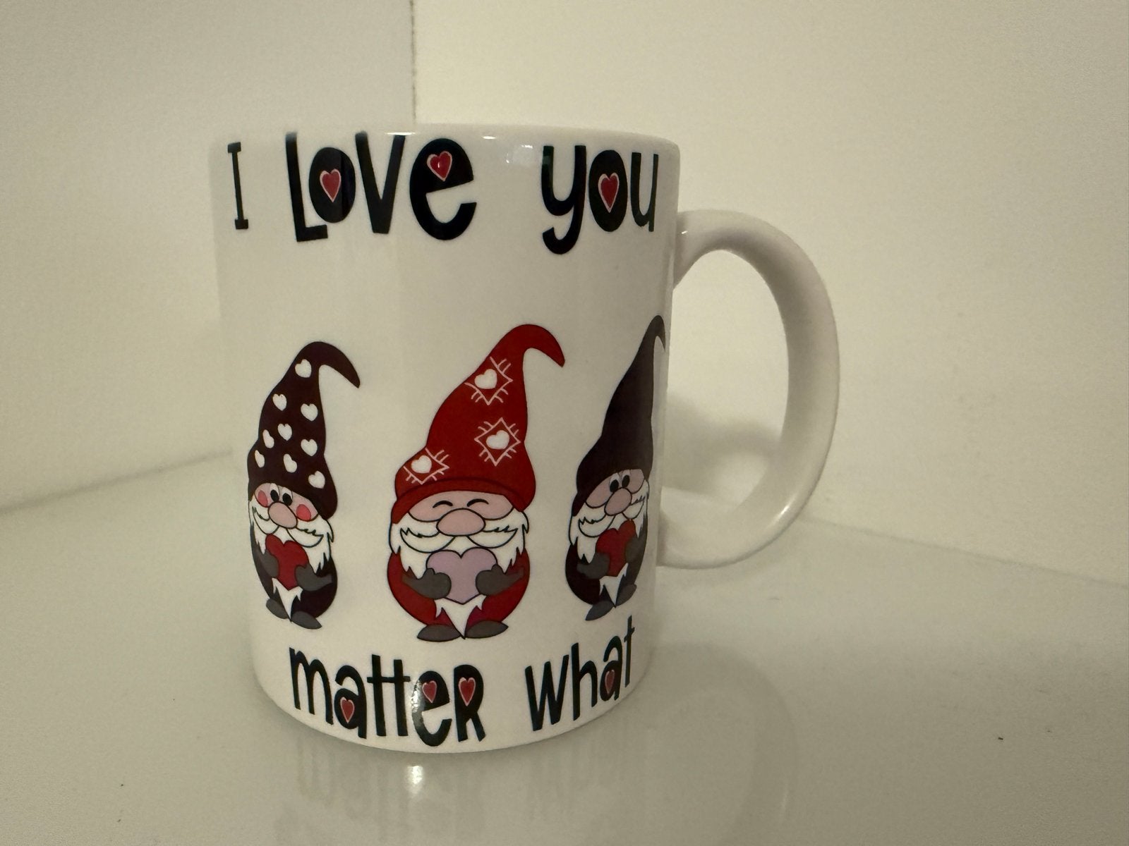 Mok met 'I Love You Matter What' en kabouterprint, Overige typen, Nieuw, Ophalen of Verzenden, Steen/keramiek