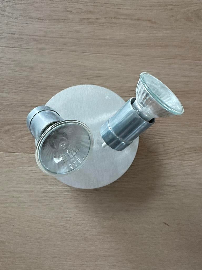Kwantum Plafondspot met 2 GU10 Halogeenlampen, Ophalen, Gebruikt, 60 watt of meer