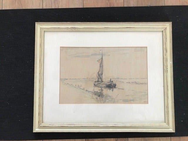 Willem Jans Dijks aquarel, Ophalen