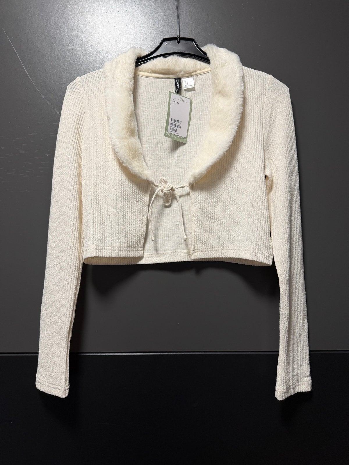 Wit Vest met Bontkraag Maat M, Ophalen of Verzenden, Nieuw, Maat 38/40 (M), Wit