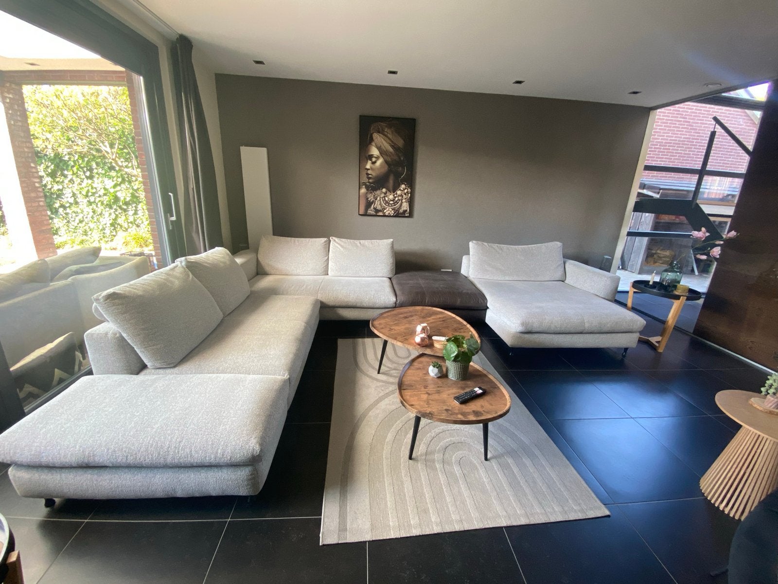 Moderne Hoekbank W. Schillig Lorenza - Zo goed als nieuw, Huis en Inrichting, Banken | Bankstellen, Ophalen, 100 tot 125 cm, Hoekbank