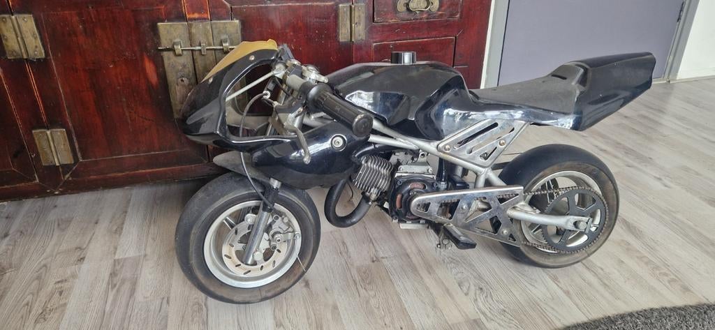 Pocketbike - Zwarte Mini Motor, Gebruikt, Onbekend, Ophalen of Verzenden, Pitbike