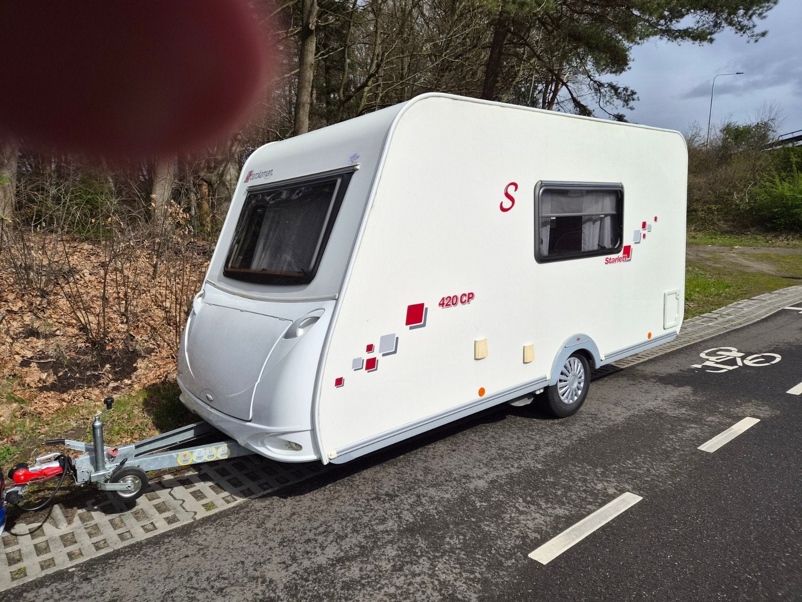 Sterckeman Starlett 420 CP-volau.Mover. Bovag 2026, Caravans en Kamperen, Caravans, Vast bed, Sterckeman, Treinzit, Particulier