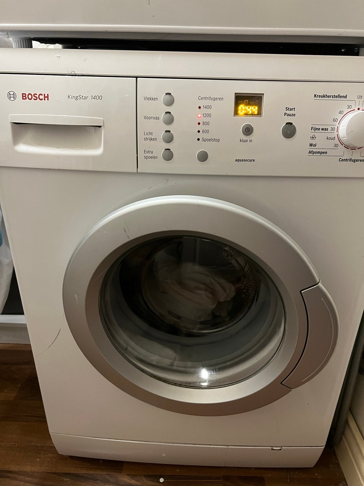 Bosch 8 kg 1400 Wasmachine - Goede Staat, Ophalen, Gebruikt, Voorlader, Kort programma