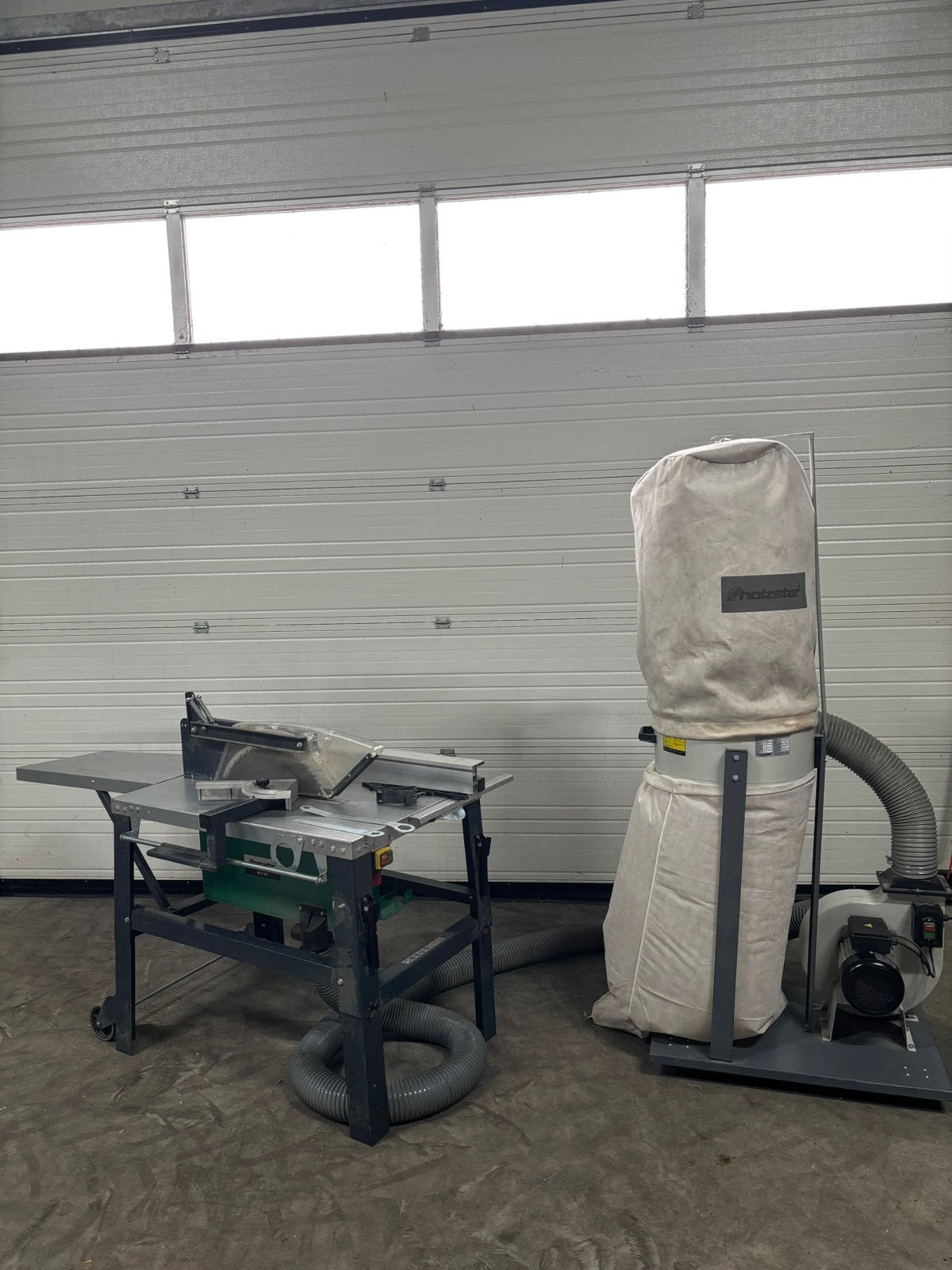 Holzstar BKS501 zaagmachine met houtmotafzuiger, Doe-het-zelf en Verbouw, Ophalen, Cirkelzaag, 70 mm of meer, Zo goed als nieuw