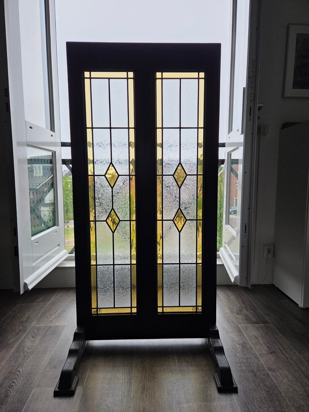 Glas in Lood Kamerscherm / Raamscherm, Ophalen, Zo goed als nieuw